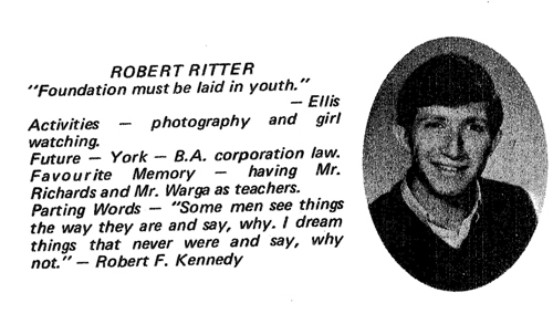 Bob Ritter - THEN